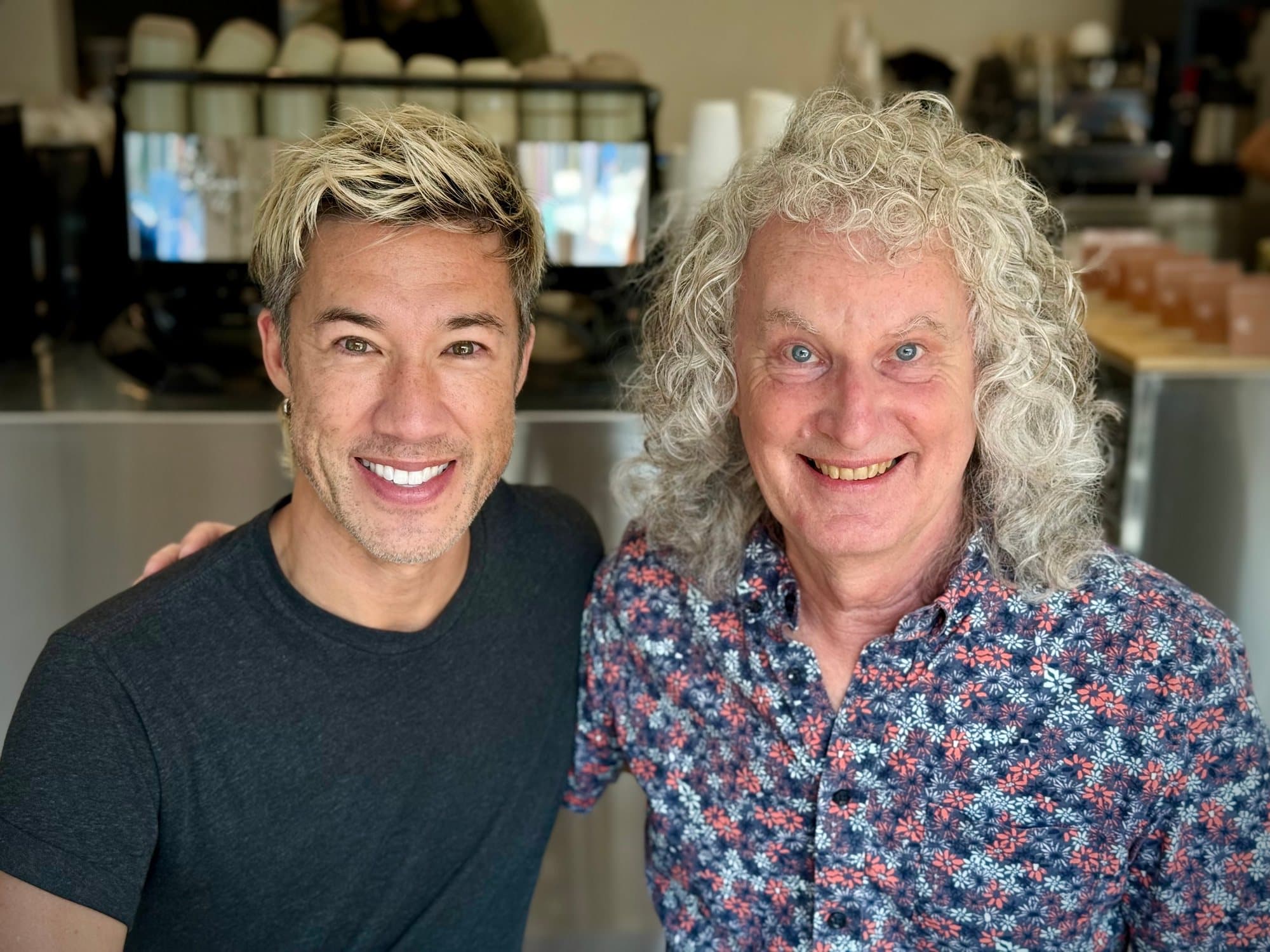 Brendan Buckley (left) and Steve Rucker smiling together