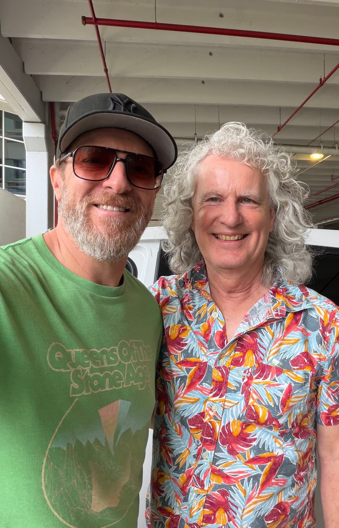 Randy Schrager (left) and Steve Rucker smiling together