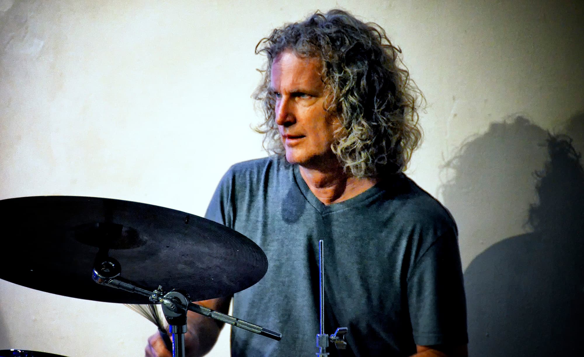 Steve Rucker at the drum kit